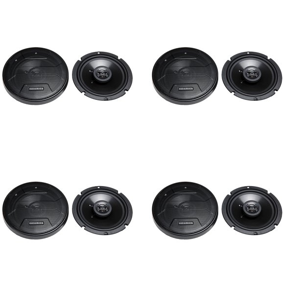 Hifonics Zeus ZS65CXS Haut-Parleurs Coaxiaux 3 Voies 300 Watts 6.5 Pouces, (8 Pack)