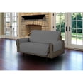 thumbnail image 1 of Linen Store LS-SC406479 Quilted Micro Suede Love Seat Pet Protector, Gray, 1 of 4