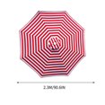 thumbnail image 2 of Parasol de Terrasse Extérieur Grand de 90,6 Pouces à 8 Baleines, Parasol de Marché pour Table – Résistant aux UV, Parasol de Piscine 190T Robuste et Imperméable, Toile de Remplacement pour Parasol, Housse Supérieure de Remplacement (Cadre Non Inclus), 2 of 5