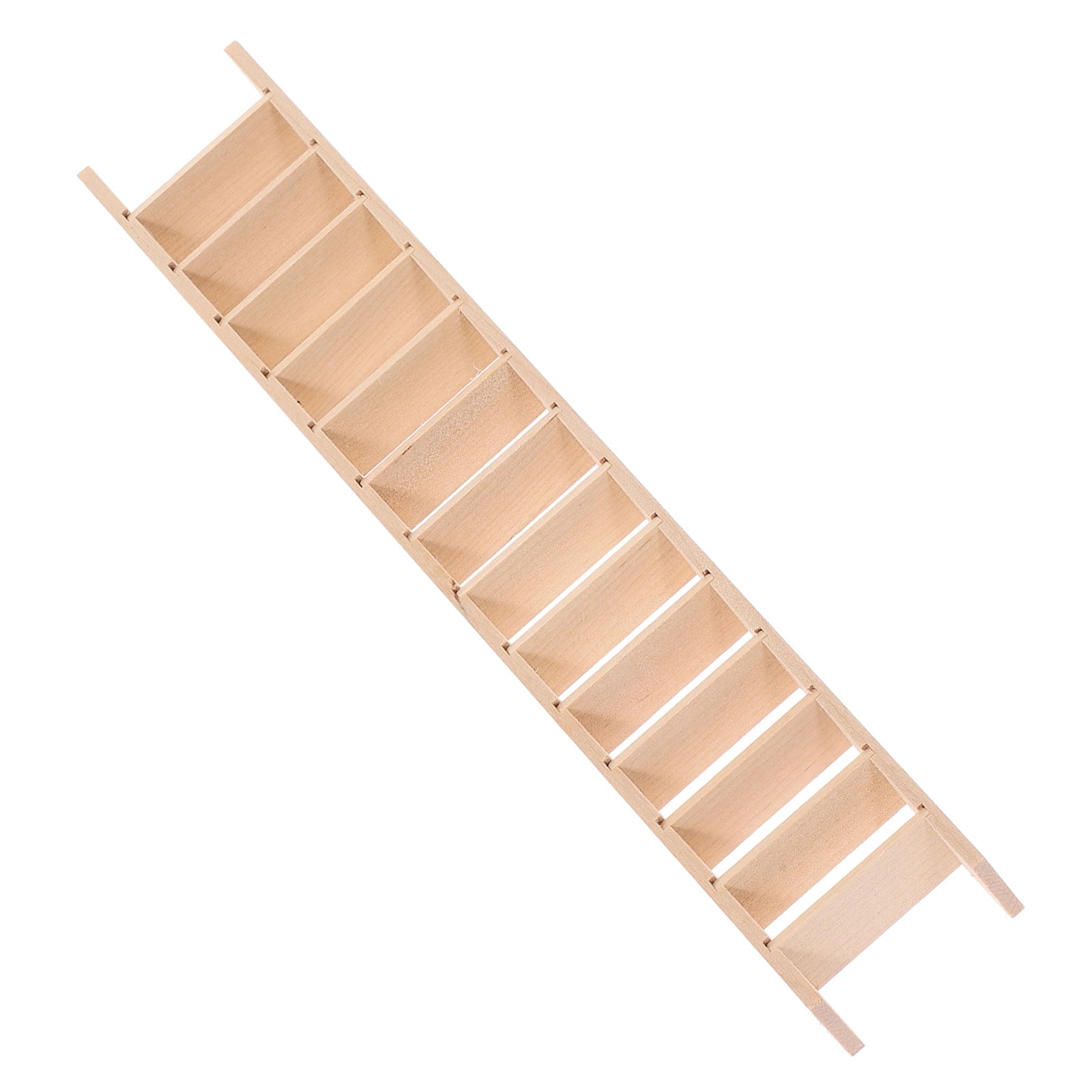RENACLIPY Mini Step Ladder Miniature Ladder Model Wood 1Pcs