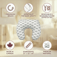 thumbnail image 3 of 2 Pieces Ara Enfants – Green Leaves Nursing Pillow with removable cover, 3 of 5