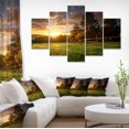 thumbnail image 1 of Fenced Ranch at Sunrise - Landscape Canvas Art Print, 1 of 3