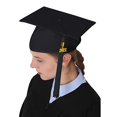 thumbnail image 4 of Chapeau de Collation des Grades Unisexe Décoratif en Polyester pour Adulte, Casquette à Pompon de Collation des Grades pour Bachelier, 4 of 8