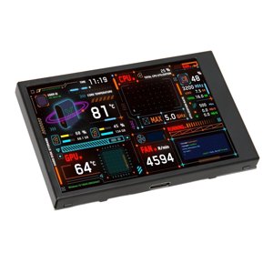 Moniteur informatique Temp, PC CPU Moniteur de données 3.5 Éditeur de thème de pouce pour le châssis