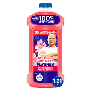 Mr. Clean All Purpose Cleaner, Floor Cleaner, Mop Soap, Cleaning Liquid,Cherry Blossom, 1.21L
