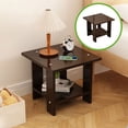 thumbnail image 3 of Tyidzon Small End Table, 2-Tier Storage Shelf Couch Side Table, End Table for Living Room, Bedroom, Sofa Couch Small Spaces - Black, 3 of 7