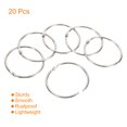 thumbnail image 3 of Unique Bargains Metal Binder Rings, Silver Tone, 20 Pack, 3 of 5