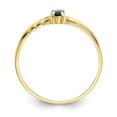 thumbnail image 2 of 10K Yellow Gold Polished Geniune Sapphire Birthstone Ring, 2 of 2