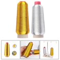thumbnail image 2 of BUYISI 3500M Highquality Embroidery Thread Gold Threads Silver Threads Diy Sewing Machine Accessories Home Sewing Thread Silver, 2 of 4