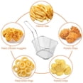 thumbnail image 3 of Mini Fry Chips Basket Stainless Steel Fries Holder Cooking Tool, 3 of 8