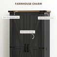 thumbnail image 4 of HOMCOM Armoire de Garde-Manger de Cuisine avec Tablettes Ajustables Armoire de Rangement Noir, 4 of 10