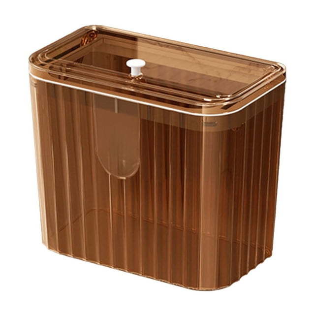 WRKEKC Clearance Sealed Lid Wall Trash Can, Hanging Under Cabinet Waste Bin, Kitchen Bathroom Odor Control Garbage Container, Large Opening, 4 Color Options