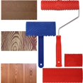thumbnail image 2 of 4 PCS Wood Graining Tools, Wood Grain Patterns Tool Set, Wood Grain Painting Roller with Handle, DIY Rubber Wood Graining Decorating Tool for Walls, Floors, Decks, Furniture, 2 of 8