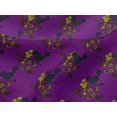 thumbnail image 4 of oneOone Viscose Jersey Fabric Leaves|Bird & Floral Block Print Sewing Fabric BTY 60 Inch Wide, 4 of 5