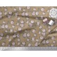 thumbnail image 3 of Soimoi Moss Georgette Fabric Leaves & Rose Floral Decor Fabric Printed Yard 42 Inch Wide, 3 of 3