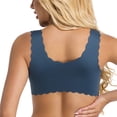 thumbnail image 4 of WRKEKC Wireless Bras for Women Front Closure Bra with Lace Trim and Push Up Padding for Light Support, 4 of 8