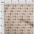 thumbnail image 2 of oneOone Silk Tabby Light Brown Fabric Geometric Sewing Craft Projects Fabric Prints By Yard 42 Inch Wide, 2 of 5