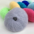 thumbnail image 3 of 25g/ball Knitting Scarf Yarn Soft Thin Plush Hand Crochet Thread DIY Hand Crochet Thread Sewing DIY Winter Shawl Yarn, 3 of 9