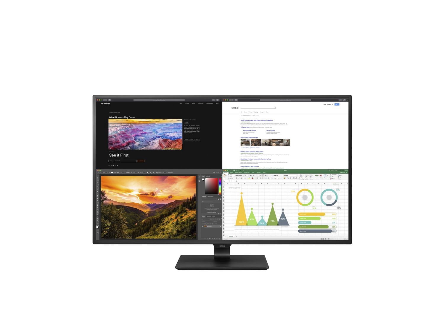 LG 43UN700-B 42.5" 16:9 4K HDR IPS Monitor