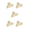 thumbnail image 1 of maskred Pinces de Mode Grand Style Simple à Portée de Main Style Simple Robuste Exquis Accessoires Barrettes pour Femmes KC Or/arc 5Set, 1 of 6