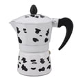 thumbnail image 2 of Milk Cow Color Moka Pot, Lightweight and Durable, Portable and Compact, Rich Taste, Multi Scenario Applicability, Cow Pattern Design for Cafe, Camping, Travel, 2 of 7