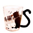 thumbnail image 1 of Bangcool Glass Cup Cartoon Cat Tail Handle Milk Glass Cup Tea Mug Coffee Mug, 1 of 8