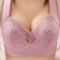 thumbnail image 2 of Timegard Bras for Women Wireless Flower Lace Full Coverage Comfortable Everyday Bras with High Support, 2 of 2