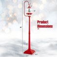 thumbnail image 3 of Costway 68 Inch Musical Christmas Street Lamp with Sound-Activated Snow Globe Lantern, 3 of 9