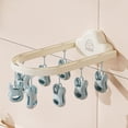 thumbnail image 2 of Foldable Clothes Dryer with 8 Clips, Windproof Laundry Hanger for Socks and Underwear, 2 of 7