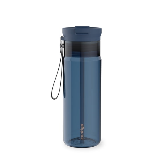 Bouteille d’eau en plastique Contigo DualSip avec courroie de transport et couvercle à double sens, 709 ml (24 oz) – 100 % antifuite, durable, légère, Tritan sans BPA, lavable au lave-vaisselle