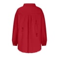 thumbnail image 3 of Pompotops Veste en Jean Décontractée à Manches Longues pour Femmes avec Boutons et Trous en Liquidation, 3 of 4