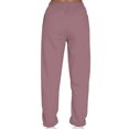 thumbnail image 5 of MAWCLOS Women Jogger Sets Long Sleeve Tracksuit Set Solid Color Two Piece Outfit Breathable Sports V Neck Sweatsuits Purple Pink XL, 5 of 5