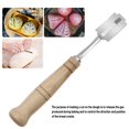 thumbnail image 3 of WinWay Wooden Handle Sourdough Bread Scoring Lame Bread Slashing Tool with 5Pcs Blades Bakers Lame Dough Scoring Cutter, 3 of 10