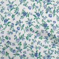 thumbnail image 1 of oneOone Tissu Rayonne Blanc Motif Floral Jacobéen Matériel de Robe Tissu Imprimé Tissu au Mètre 56 Pouces de Large, 1 of 4
