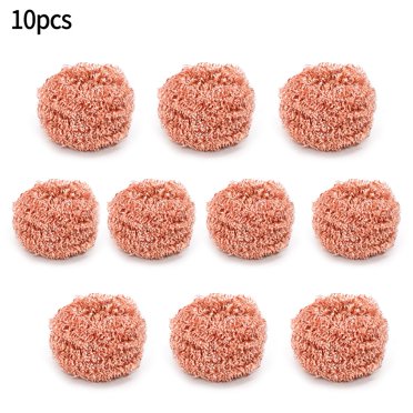 Leke 10 Pcs Boule de Fil de Cuivre Métal Embout de Fer Nettoyeur de Buse Outil de Suppression de Résidus