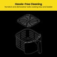 thumbnail image 2 of Chefman Turbofry 4.5-Litre (5-Quart) Air Fryer w/ Integrated Timer, Adjustable Temp Control - Black, New, 2 of 7