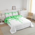 thumbnail image 3 of Erosebridal Cartoon Leaf Bedding Queen Comforter Set, Rustic Botanical Down Comforter, Eucalyptus Leaves Decor, Reversible, 3 of 8