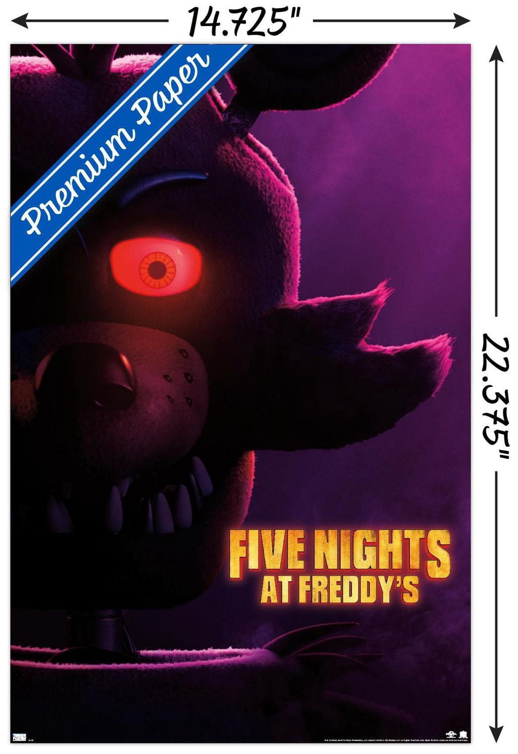 Five Nights at Freddy's Movie - Foxy One Sheet Wall Poster