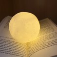 thumbnail image 4 of 8.5cm Moon Light Lamp Bedroom Dream Adjustable Ambient Night Lights Eye Protection Hallway Bedside Room Table Lamps, 4 of 5