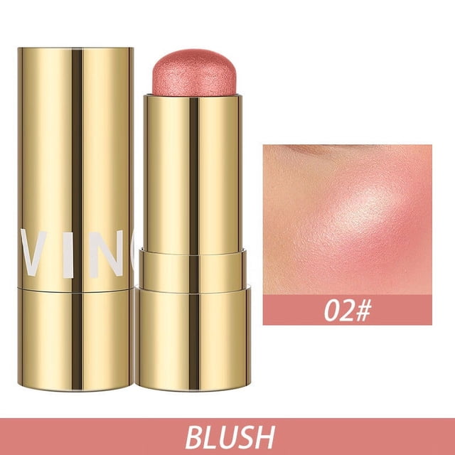 Heliisoer 3 In 1 Multi Stick Blush For Cheeks & Lip Tint & Eyeshadow Makeup,SCream Blush Stick + Highlighter Stick + Bronzer / Complete Face Make Up