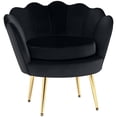 thumbnail image 1 of HOMCOM Modern Accent Chair Velvet Fabric Leisure Club Chair with Gold Legs, 1 of 10