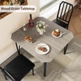 thumbnail image 1 of Kojooin Dining Table Set for 2, Kitchen Table and Chairs with Chamfer Design, 3 Piece Dining Room Set with Cushion Seats for Small Spaces, Home Kitchen, Apartment, 1 of 7