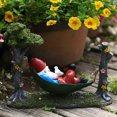 thumbnail image 4 of Hammocks Dwarf Garden Creative Decoration Christmas Gift Resin Crafts Decoration, 4 of 7