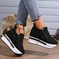 thumbnail image 3 of Espadrilles Mode à Plateforme Épaisse Chaussures de Marche pour Femmes 2025 Hiver Automne à Fermeture Éclair Décontractées à Talons Chaussures de Travail, 3 of 5