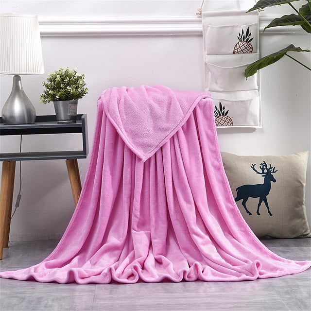 Flannel Throw Blanket Microfiber Soft | Warm Cozy Bedding for Couch Sofa | Machine Washable | Home Bedroom Living Room