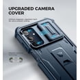 thumbnail image 3 of Dexnor for Samsung Galaxy A16 5G Case, [2 Front Frame] [Bulit-in Slide Camera Cover & Kickstand] Heavy Duty Protection Shockproof Samsung A16 5G Case with Screen Protector, 6.7 inch Blue, 3 of 7