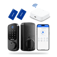 thumbnail image 1 of DESLOC B200 WiFi Smart Door Lock, Fingerprint Keyless Entry Door Lock, App Remote Control, Smart Locks for Front Door, Deadbolt Smart Lock, Auto Lock, 1 of 11