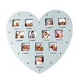 thumbnail image 4 of GROWTH TANK Heart Shape Baby First Year Frame for Party Decorations Birthday Newborn Blue, 4 of 9