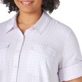 thumbnail image 3 of Lee Riders Women's Plus 3/4 Sleeve Woven Shirt, 3 of 4