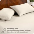thumbnail image 2 of Bare Home Ultra-Soft Fitted Sheet + Pillowcase Set - Premium 1800 Collection - Deep Pocket - Full, Sand, 2 of 7